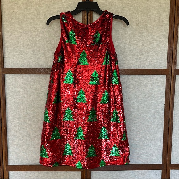 Cat & Jack Other - Cat & Jack Sequin Christmas Tree Dress - 10/12